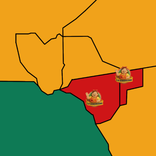 Gordibuena East Map