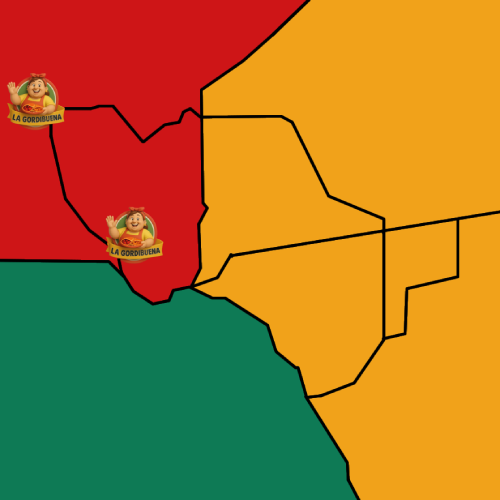Gordibuena West Map